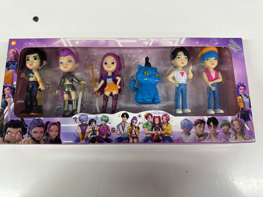 K Pop Demon Hunter 6pcs Figure Set